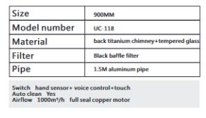 KITCHEN HOOD UCOMFORT 36